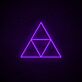 Dreiecks-Symbol LED-Neonschild für Gamingzimmer und Wohnzimmer