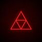 Dreiecks-Symbol LED-Neonschild für Gamingzimmer und Wohnzimmer