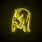 Anime Mädchen mit Hörnern LED-Neonschild für Gaming Zimmer