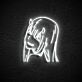 Anime Mädchen mit Hörnern LED-Neonschild für Gaming Zimmer