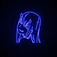 Anime Mädchen mit Hörnern LED-Neonschild für Gaming Zimmer