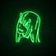 Anime Mädchen mit Hörnern LED-Neonschild für Gaming Zimmer