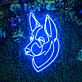 Schäferhund Kopf LED-Neonschild Wohnzimmer Büro