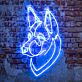 Schäferhund Kopf LED-Neonschild Wohnzimmer Büro