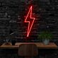 Blitzsymbol LED-Neonschild für Home Office oder Gaming Room
