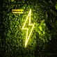 Blitzsymbol LED-Neonschild für Home Office oder Gaming Room