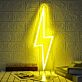 Blitzsymbol LED-Neonschild für Home Office oder Gaming Room