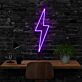 Blitzsymbol LED-Neonschild für Home Office oder Gaming Room