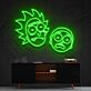 Abstrakte Cartoon Gesichter LED Neonschild als Wanddekoration