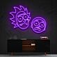 Abstrakte Cartoon Gesichter LED Neonschild als Wanddekoration