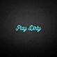 Play Dirty LED-Neonschild für Bar Club