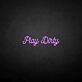 Play Dirty LED-Neonschild für Bar Club