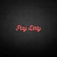Play Dirty LED-Neonschild für Bar Club