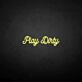 Play Dirty LED-Neonschild für Bar Club