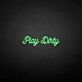 Play Dirty LED-Neonschild für Bar Club