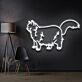 Langhaarkatze LED-Neonschild für Wohnzimmer oder Schlafzimmer
