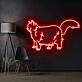 Langhaarkatze LED-Neonschild für Wohnzimmer oder Schlafzimmer
