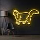 Langhaarkatze LED-Neonschild für Wohnzimmer oder Schlafzimmer