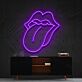 Pop Art Lippenmotiv LED Neonschild in moderner Linienoptik