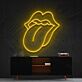 Pop Art Lippenmotiv LED Neonschild in moderner Linienoptik