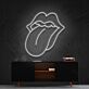 Pop Art Lippenmotiv LED Neonschild in moderner Linienoptik