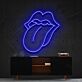 Pop Art Lippenmotiv LED Neonschild in moderner Linienoptik