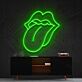 Pop Art Lippenmotiv LED Neonschild in moderner Linienoptik