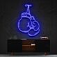 Boxhandschuhe LED-Neonschild für Fitnessstudio oder Sportbar