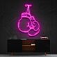 Boxhandschuhe LED-Neonschild für Fitnessstudio oder Sportbar