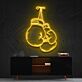 Boxhandschuhe LED-Neonschild für Fitnessstudio oder Sportbar