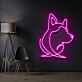 Hundekopf Umriss LED-Neonschild Wohnzimmer Büro