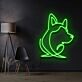 Hundekopf Umriss LED-Neonschild Wohnzimmer Büro