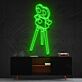 Filmprojektor auf Stativ LED-Neonschild für Wohnzimmer oder Heimkino