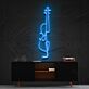 Geige LED-Neonschild für Wohnzimmer oder Musikstudio