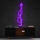 Geige LED-Neonschild für Wohnzimmer oder Musikstudio