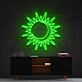 Sonne und Mond Symbol LED-Neonschild für Wohnzimmer oder Schlafzimmer