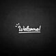 Welcome! LED-Neonschild für Shop und Cafe