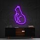 sitzende Katze LED-Neonschild für Wohnzimmer oder Schlafzimmer