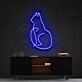 sitzende Katze LED-Neonschild für Wohnzimmer oder Schlafzimmer
