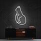 sitzende Katze LED-Neonschild für Wohnzimmer oder Schlafzimmer