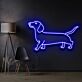 Dackel LED-Neonschild für Wohnzimmer und Haustierliebhaber