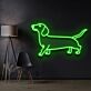 Dackel LED-Neonschild für Wohnzimmer und Haustierliebhaber
