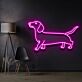 Dackel LED-Neonschild für Wohnzimmer und Haustierliebhaber