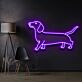 Dackel LED-Neonschild für Wohnzimmer und Haustierliebhaber