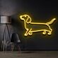 Dackel LED-Neonschild für Wohnzimmer und Haustierliebhaber