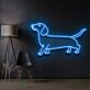 Dackel LED-Neonschild für Wohnzimmer und Haustierliebhaber