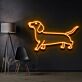 Dackel LED-Neonschild für Wohnzimmer und Haustierliebhaber