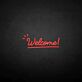 Welcome! LED-Neonschild für Shop und Cafe