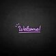 Welcome! LED-Neonschild für Shop und Cafe
