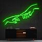 zwei sich berührende Hände LED-Neonschild für Wohnzimmer Kunstdekoration